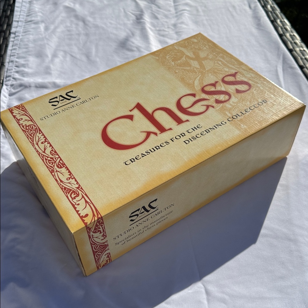 Celtic Chess Set NIB Studio Anne Carlton Isle of Lewis Chessmen Full Set